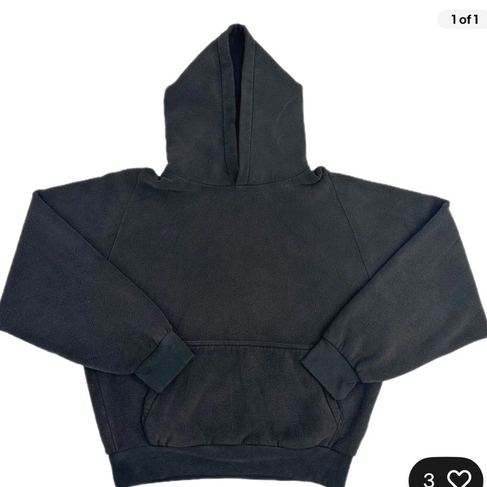 Yeezy Polar Fleece Black Hoodie